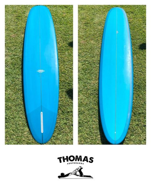 Thomas Blue Long Board Logo 2