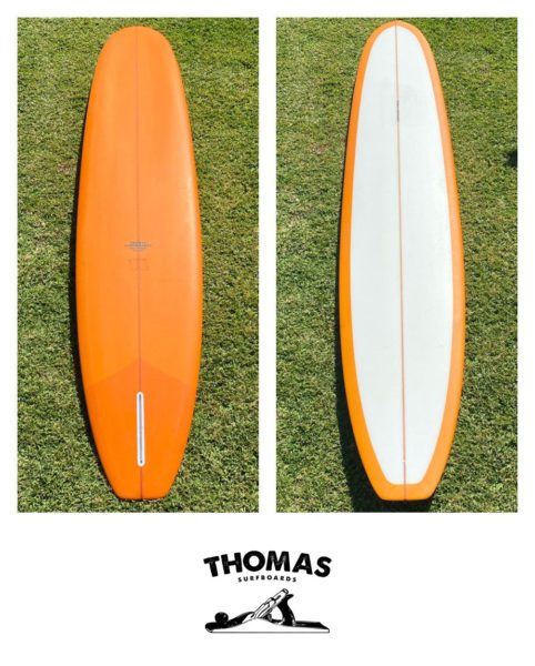 Thomas Orange Long Board Logo