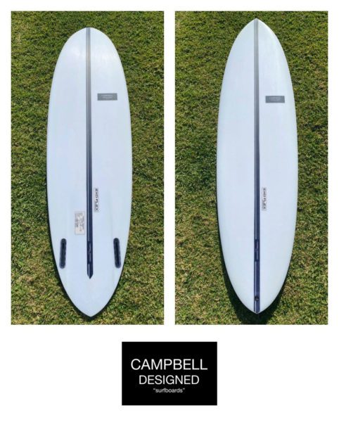 Campbell White Longboard Logo
